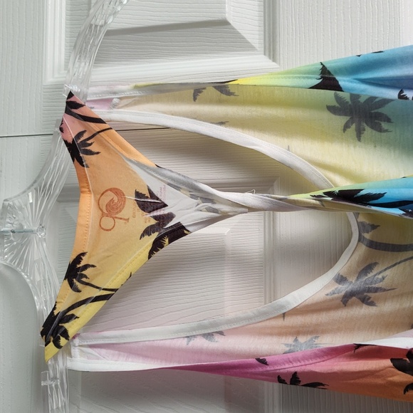 OP Palm Tree Racerback Workout Tank Top - XXL/ 19 Juniors - NWT - Picture 6 of 10